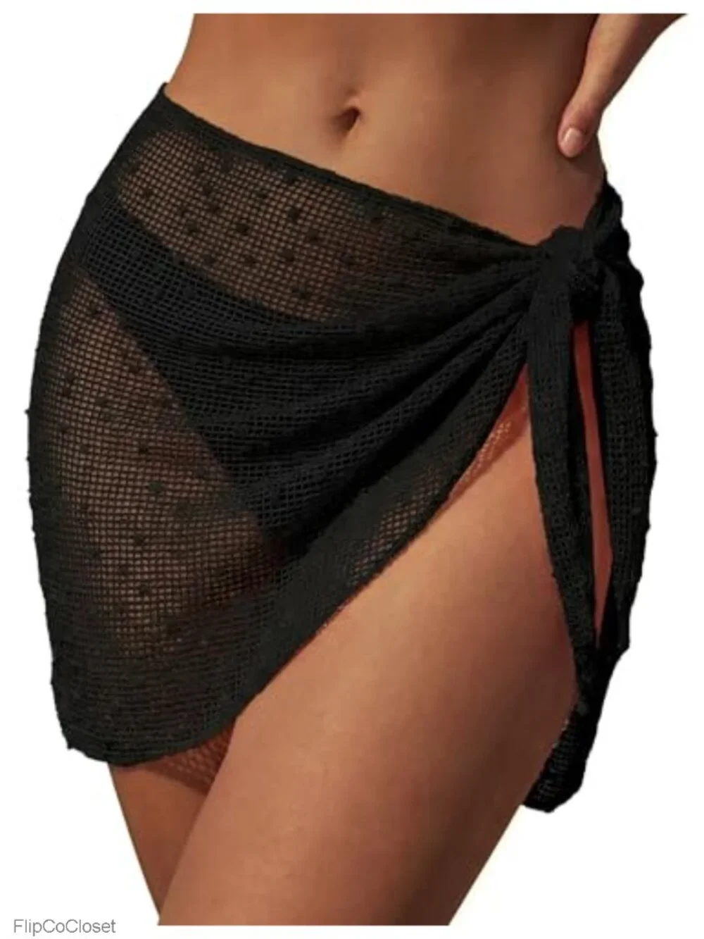 Women's Crochet Sarong Wrap Beach Cover Up Skirt Swimsuit Bikini Coverup